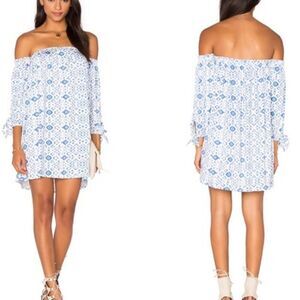 Rachel Pally Off the Shoulder Trice Mini Dress